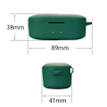 Miniatyrbillede 2 af 2: QCY T2C silikoneetui med spænde - Sortliggrøn Green