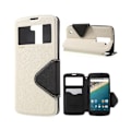 Miniatyrbillede 1 af 2: Roar Korea LG K8 Læder-etui med vindue - Hvid White