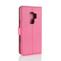 Miniatyrbillede 2 af 2: Samsung Galaxy S9 Plus litchi skin PU læder flip etui - Rose Pink
