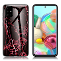 Pikkukuva 1 / 2: Fantasy Marble Samsung Galaxy A71 kuoret - Punainen Red