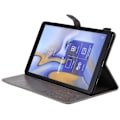 Miniatyrbillede 2 af 2: Samsung Galaxy Tab A 10.5 trykt sommerfugl læder flip etui - Grå Silver grey