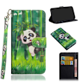 Miniatyrbillede 1 af 2: iPhone Xr læder flip cover med mønsterprint - Panda Multicolor