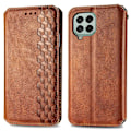 Miniatyrbild 1 av 2: Läder Samsung Galaxy M33 5G fodral med romb-design - Brun Brun