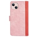 Miniatyrbild 2 av 2: Tvåfärgat iPhone 13 fodral i läder - Rosa Rosa