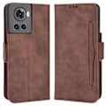 Pikkukuva 1 / 2: OnePlus 10R / OnePlus Ace moderni nahkainen lompakkokotelo - Ruskea Brown