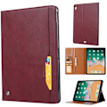 Miniatyrbillede 2 af 2: iPad Pro 11" (2018) pung stander læder flip etui - Vinrød Red