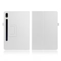 Miniatyrbillede 1 af 2: Samsung Galaxy Tab S7 litchi læder etui - hvid White