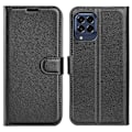 Miniatyrbillede 1 af 2: Klassisk Samsung Galaxy M53 5G flip etui - Sort Black