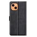 Pikkukuva 2 / 2: Lompakko Nahkakotelo For iPhone 13 - Musta Black