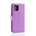 Miniatyrbillede 2 af 2: Alpha iPhone 11 Pro læder flip etui - Lilla Purple