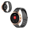 Miniatyrbillede 1 af 2: Garmin Vivoactive 4S holdbar rustfrit stål Urrem - Sort Black
