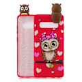 Pikkukuva 1 / 2: Samsung Galaxy S10 Plus 3D Suloinen nukke kuosi suojakotelo - Nais Pöllö Multicolor