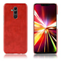 Miniatyrbillede 1 af 2: Huawei P20 Lite mobiletui i kunstlæder med Litchi struktur - Rød Red