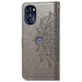 Pikkukuva 2 / 2: Mandala Motorola Moto G (2022) Läppäkotelo - Harmaa Silver grey