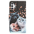 Pikkukuva 2 / 2: Wonderland Samsung Galaxy A04s / A13 5g / A13 4g Läppäkotelo - Kissa Multicolor