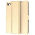 Miniatyrbillede 1 af 2: Glat og tyndt premium iPhone SE (2022) / iPhone SE 2020 / iPhone 7 læderetui - Guld Gold