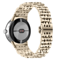 Miniatyrbild 1 av 6: 7 pärlor klockarmband i rostfritt stål för Google Pixel Watch - Champagne Go Guld