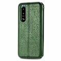 Miniatyrbild 2 av 2: Läder Sony Xperia 5 III fodral med romb-design - Grön Grön
