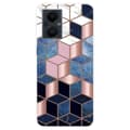 Miniatyrbillede 1 af 2: Marble OnePlus Nord N20 5G Etui - Blå / Guld Terning Multicolor