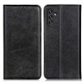 Miniatyrbillede 1 af 2: Flip Etui med Pung i ægte Læder til Samsung Galaxy A13 5G - Sort Black