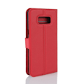 Miniatyrbillede 2 af 2: Samsung Galaxy S8 stilfuldt læder-etui - Rød Red