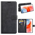 Miniatyrbillede 1 af 2: Wallet-style Læder Etui til Motorola Moto G Play (2021) - Sort Black