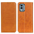Miniatyrbillede 1 af 2: Flip Etui med Pung i Ægte Læder til Nokia X30 - Brun Brown