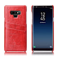 Miniatyrbillede 1 af 2: FIERRE SHANN Samsung Galaxy Note9 mobiletui i kunstlæder med olie- og voksbehandlet overflade - Rød Red