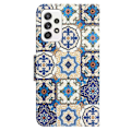 Pikkukuva 2 / 2: Wonderland Samsung Galaxy A52s 5G / A52 5g / A52 Läppäkotelo - Retro Totem Multicolor