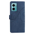 Miniatyrbillede 2 af 2: Tekstureret Xiaomi Redmi Note 11E / Xiaomi Redmi Note 10 5G / Xiaomi Redmi 10 Prime Plus 5G læderetui med rem - Blå Blue