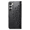 Miniatyrbillede 2 af 6: Mandala Samsung Galaxy S23 Plus Flip Etui - Sort Black
