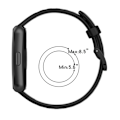 Miniatyrbillede 2 af 2: Huawei Band 7 tofarvet silikone-urrem - Sort / Grå Black