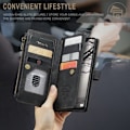 Miniatyrbillede 2 af 2: CaseMe Samsung Galaxy A53 5G etui med lynlås og pung - Sort Black