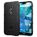 Miniatyrbillede 2 af 2: Rugged Shield Nokia 7.1 cover - Sort Black