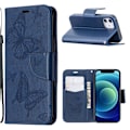 Pikkukuva 1 / 2: Butterfly iPhone 12 Mini nahkakotelo - Sininen Blue