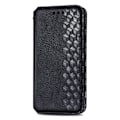 Pikkukuva 2 / 2: Nahkakotelo With A Stylish Rhombus Imprint For Motorola Edge 30 Neo - Musta Black