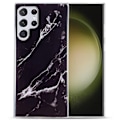 Miniatyrbillede 1 af 2: Marble Samsung Galaxy S23 Ultra Etui - Sort Black