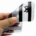 Miniatyrbild 2 av 2: Huawei nova 2 mobilskal TPU material mjuk elastisk skyddande mönster på - Ränder och katt multifärg