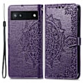 Pikkukuva 1 / 2: Mandala Google Pixel 6a Läppäkotelo - Violetti Purple
