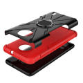 Miniatyrbild 4 av 6: Kickstand-skydd med magnetisk platta för Nokia C10 / C20 - Röd Röd