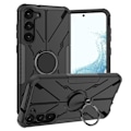 Miniatyrbillede 1 af 2: Kickstand-cover med magnetisk plade til Samsung Galaxy S23 Plus - Sort Black