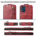 Pikkukuva 6 / 6: Vertical Flip Phone Suojakotelo With Zipper For Motorola Moto E13 - Punainen Red