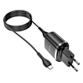 Miniatyrbillede 1 af 2: HOCO N4 Aspiring dual port charger set (for Micro)(EU) - Sort Black
