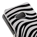 Miniatyrbillede 2 af 2: Moberg Microsoft Lumia 550 Læder Etui - Zebra Striber Multicolor