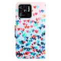 Pikkukuva 2 / 2: Wonderland Xiaomi Redmi 10C Läppäkotelo - Love Heart Multicolor