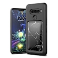 Pikkukuva 1 / 2: Marble design LG V50 ThinQ kotelot - Musta Marmori Black