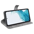 Pikkukuva 6 / 6: Lompakko Nahkakotelo For Samsung Galaxy A54 - Harmaa Silver grey