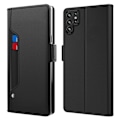 Miniatyrbillede 1 af 2: Phone Etui med Make-up Mirror og Slick Design til Samsung Galaxy S22 Ultra - Sort Black
