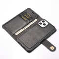Miniatyrbillede 2 af 6: DG.MING iPhone 12 Pro / iPhone 12 2-i-1 etui med pung - Sort Black