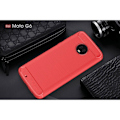 Pikkukuva 2 / 2: Motorola Moto G6 hiilikuituinen harjattu kotelo - Punainen Red